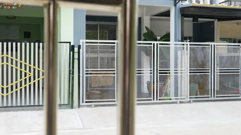Walking in the village . Stock Footage 240383329