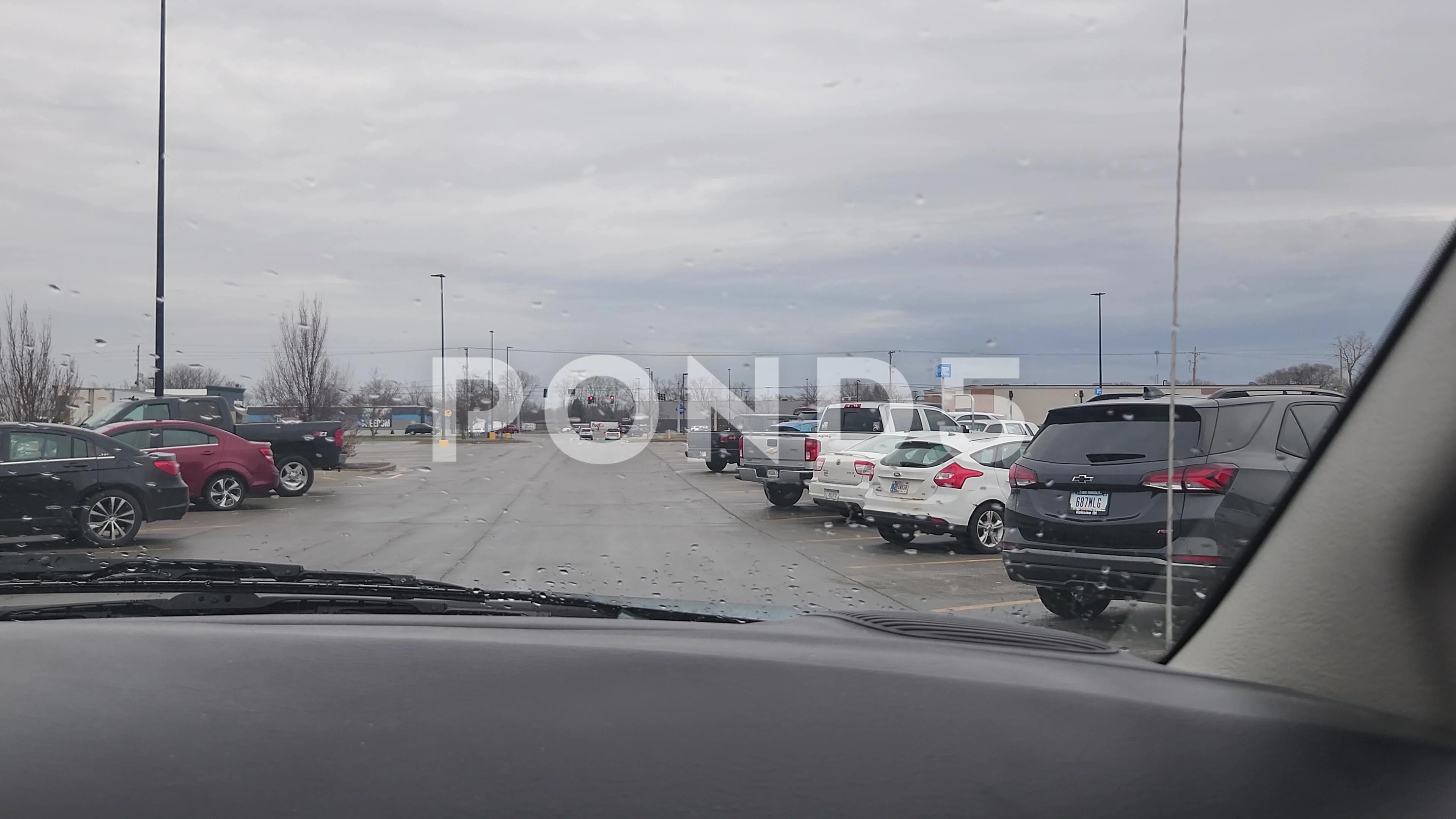 Walmart Supercenter Escalators Transport Customers Parking Stock