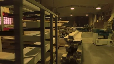 Walking on the warehouse Stock Footage 70709603