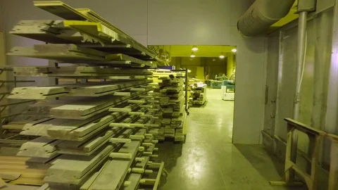 Walking on the warehouse Stock Footage 70709714