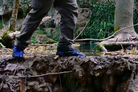 Walking on water Stock Footage 279897821