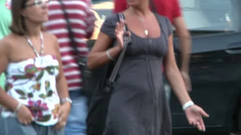 Walking women Stock Footage 12033772