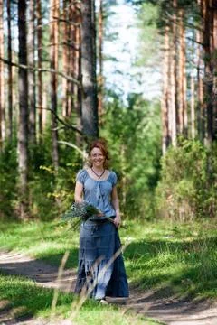 Walking in the wood Stock Photos