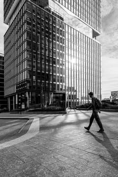 Walking to Work 스톡 사진