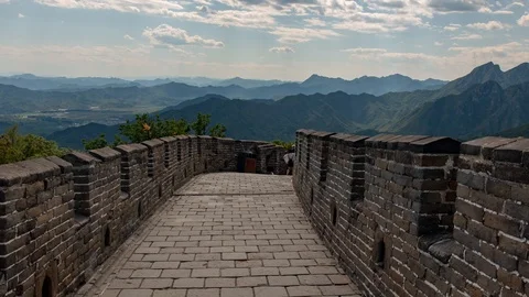 Walkthrough The Great Wall Mutianyu Section 1 Stock Footage