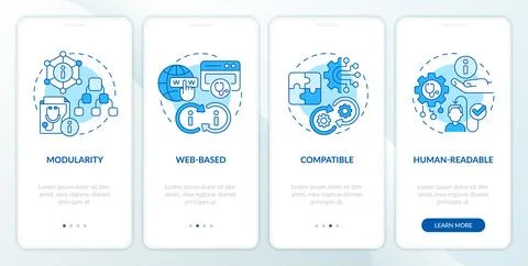 Walkthrough HIR with thin linear icons concept Ilustración de archivo
