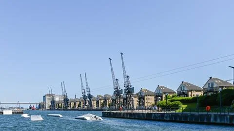 Walkup docklands Stock Photos