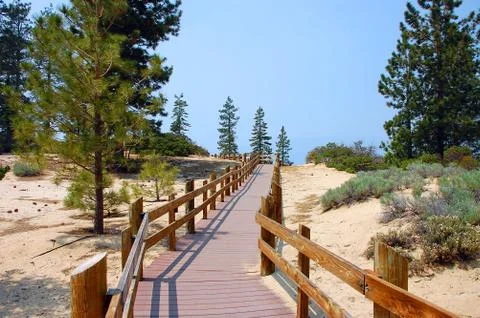 Walkway to the beach Stock Photos