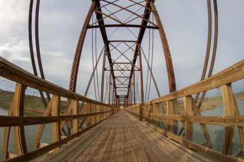 Walkway of a brdige Foto stock