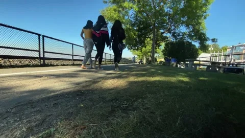 Walkway in the City Stock Footage 139017558