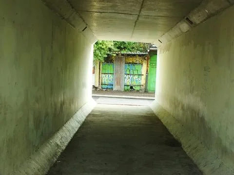 Walkway corridor Stock Photos