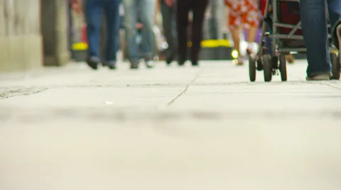 WALKWAY - foot closeup Stock Footage 34404159