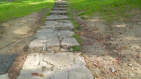 A walkway going up to the Montale tower Stock Footage 84662717