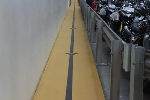 Walkway Inside a warehouse Stock-Fotos