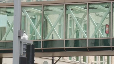 Walkway Joining Buildings Stock-Footage 40050098