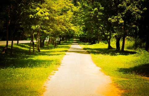 Walkway park Stock Photos