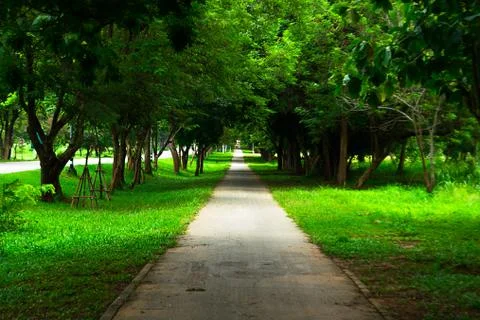 Walkway park Stock Photos