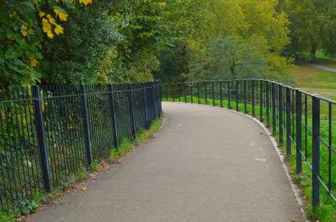 Walkway in a park Stock Photos