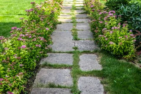 Walkway in the park Stock Photos
