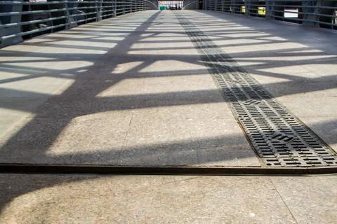 Walkway Shadows Stock Photos