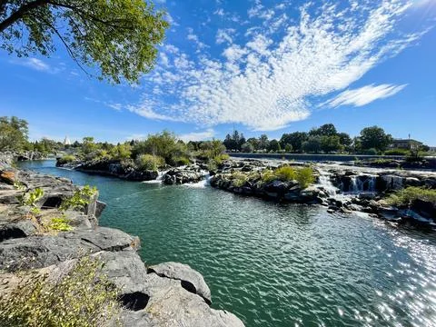 Walkway to the snake river Stock Photos