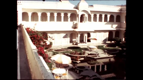 Walkway in Udaipur Palace Video stock 277976243