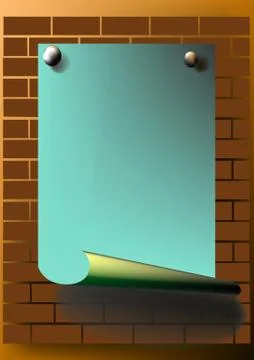 Wall ads Stock Illustration