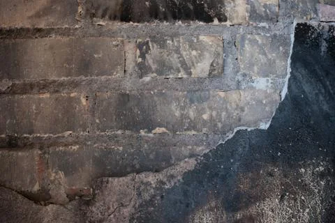 Wall after a fire Stock Photos