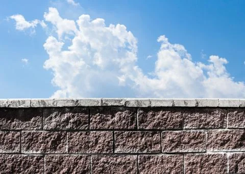 Wall against the sky Stock Photos