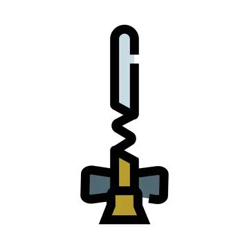 Wall anchor plug and screw for construction projects Stock Illustration