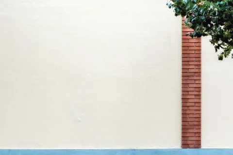 Wall and bricks. Stock Photos