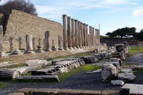 Wall and columns Stock Photos