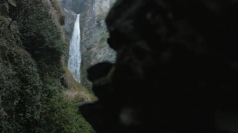 Wall and waterfall 스톡 동영상 62200984