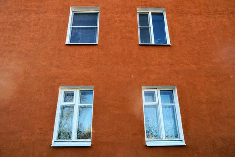 Wall and windows Stock Photos