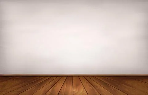 Wall and a wooden floor. vector. Illustrazione stock