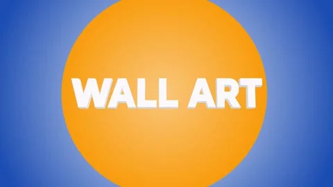 WALL ART 3D Text Transition 4K Video 動画素材 271120955