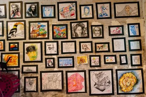A Wall of Art Foto stock
