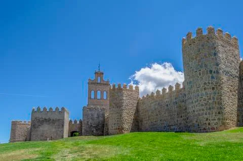 Wall of Avila Stock Photos