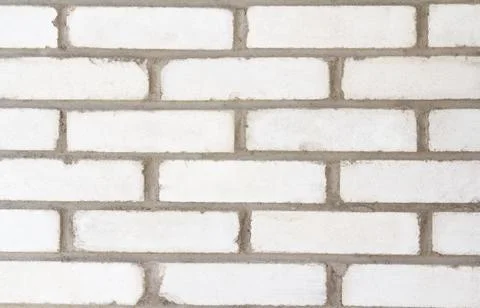 The wall as a backdrop of white brick Stock Photos