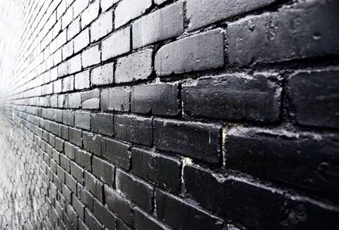 Wall background. Black wall texture. Stock Photos