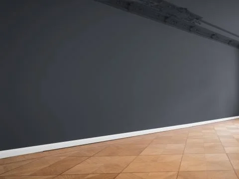 Wall background in empty room with copy space Stock Photos