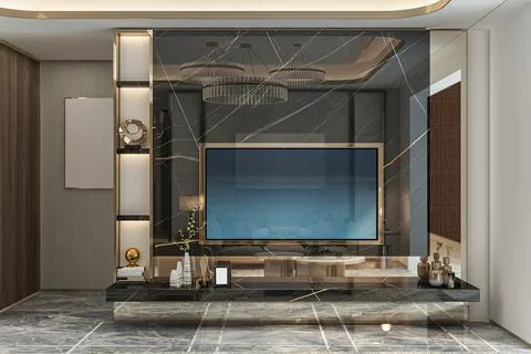 Wall Background Magic Transforming Your Living Room with Stunning Designs Stock-Illustration