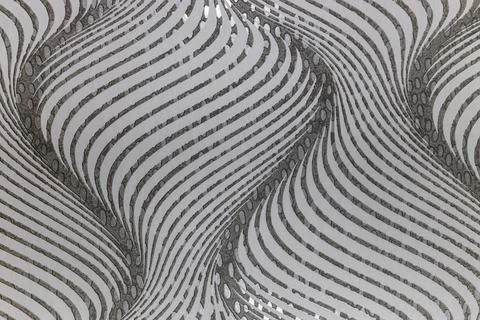 Wall background with modern 3d repeat pattern and textures Stock Photos