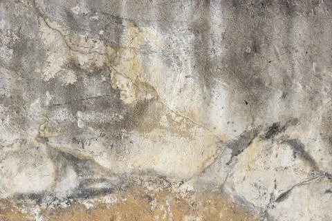 Wall background texture. white plaster in cracks. Stock Photos