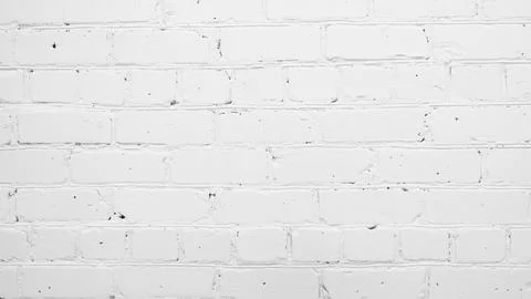 Wall Background. White Rustic Texture Brickwork. Retro Whitewashed Old Brick Foto stock