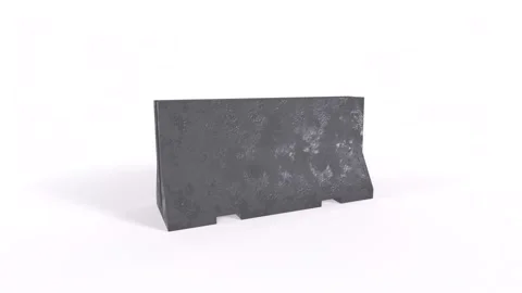 Wall Barricade rotating in loop on white background Stock-Footage 276309644