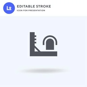 Wall Bars icon vector, filled flat sign, solid pictogram isolated on white, logo Illustrazione stock