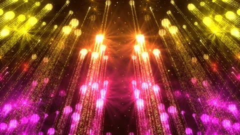 Wall Beautiful Background Animated Golden Flickering Particles Stock Footage 87468631