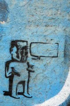 The wall in Berlin Stock Photos