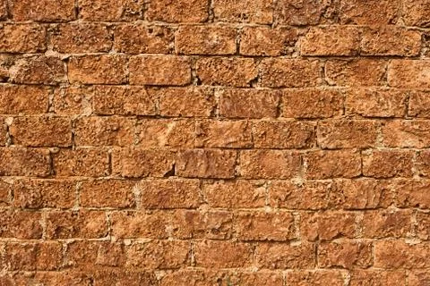 Wall with big limestone blocks Stock Photos